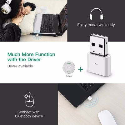 UGREEN USB Bluetooth 4.0 Adapter - White (30723) 2