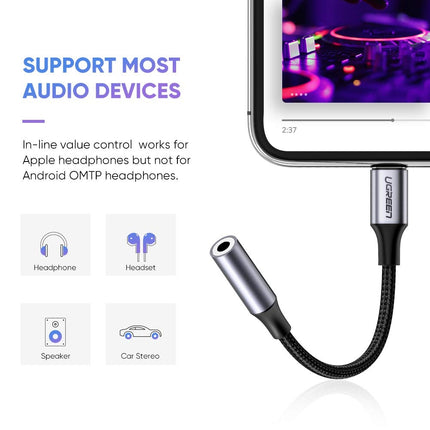 UGREEN iPhone to 3.5 Female Adaptor 30756 3