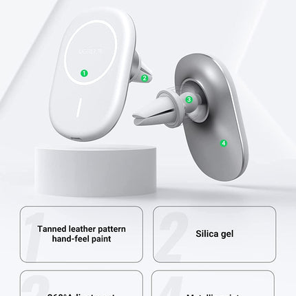 UGREEN 40117 Magnetic Wireless Car Charger 4