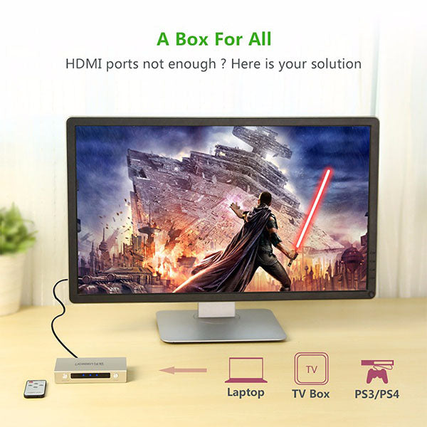 UGREEN HDMI 3 x 1 Switch Zinc Alloy (40278) 2