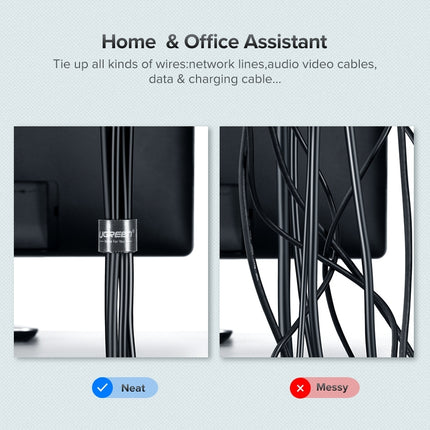 UGREEN 40356 Cable Organizer 5m (Black) 6