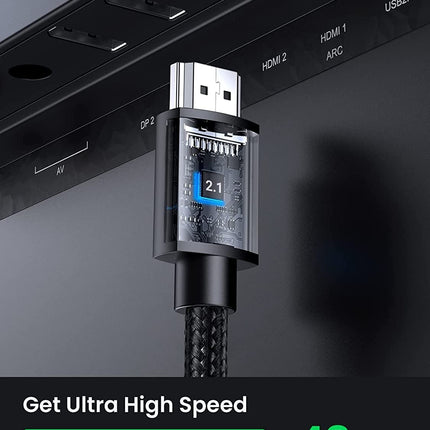 UGREEN 40447 HDMI Extension Cable 8K 60Hz 48Gbps Male to Female Cable 1M 2