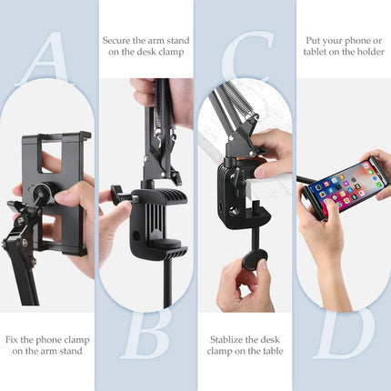 UGREEN 50394 Universal Holder with Folding Long Arm Black 6
