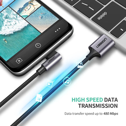 UGreen Angled USB C Type to USB 2.0A Cable 1.0m 50941 3