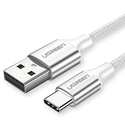 UGREEN 60409 USB-A to USB-C Charging Cable 3M (Silver White) 2