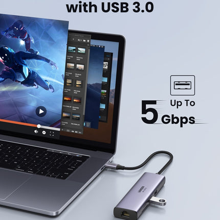 UGREEN 60515 USB-C to HDMI/Ethernet Adapter with Card Reader 9