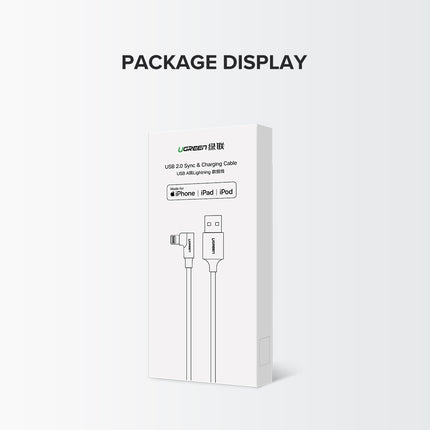 UGREEN 60521 USB-A to 8-pin 90 Degree Angel Cable 1M 10
