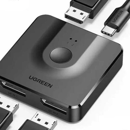 UGREEN 60622 Displayport DP 1.2 Bidrectional Switch 3