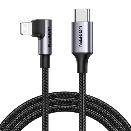 UGREEN 60763 90 Degree USB-C to iPhone 8-pin Cable 1M