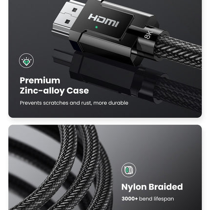 UGREEN 70321 8K HDMI 2.1 Male to Male Cable 2M 2
