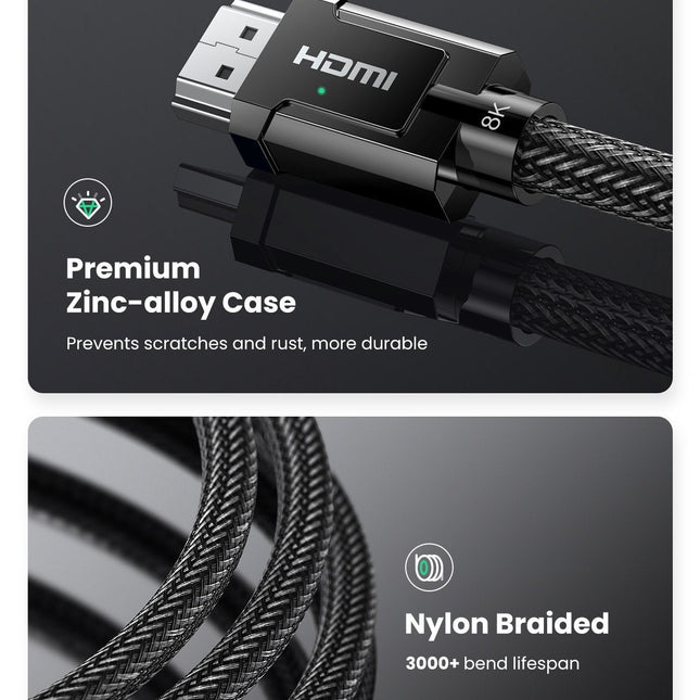 UGREEN 70321 8K HDMI 2.1 Male to Male Cable 2M 2