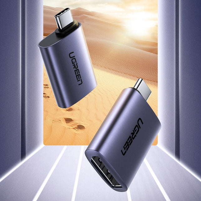 UGREEN 70451 USB-C Male to DP Female Adapter Aluminium Case 4K/2K 60Hz (Dark Gray) 2