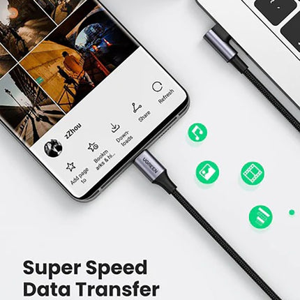 UGREEN 70645 USB-C to Angle USB-C Cable 2M 7