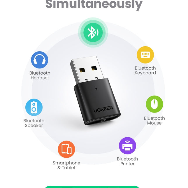 UGREEN 80889 USB Bluetooth 5.0 Adapter 2