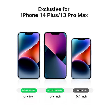 UGREEN 80992 Full Coverage Privacy Tempered Glass Screen Protector with Precise-Align Applicator for iPhone 13 Pro Max / 14 Plus (1-Pack) 3