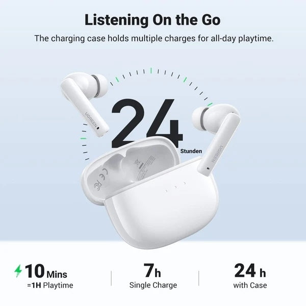 UGREEN 90206 HiTune T3 Active Noise-Cancelling Wireless Earbuds (White) 2