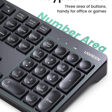 UGREEN 90250 104-Key layout 2.4G Wireless Keyboard 3
