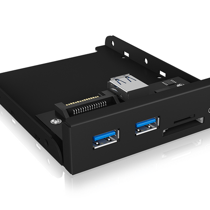 ICY BOX IB-HUB1417-i3 Frontpanel with USB 3.0 Type-C and Type-A hub with card reader 2