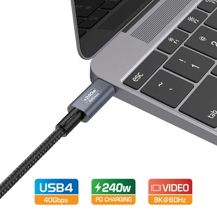 Simplecom CA612 USB-C to USB-C Cable USB4 40Gbps 5A 240W PD3.1 8K@60Hz 1.2M 3