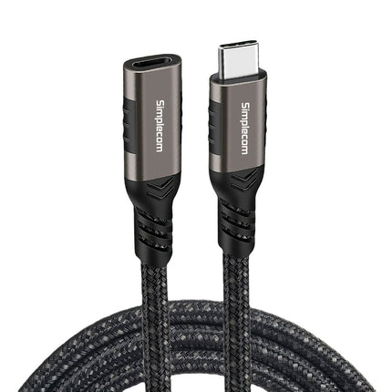 Simplecom CAU610 USB-C Male to Female Extension Cable USB 3.2 Gen2 PD 100W 20Gbps 1M 3