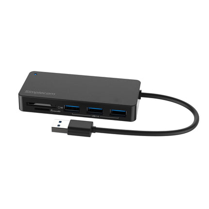 Simplecom CH368 3 Port USB 3.0 Hub with Dual Slot SD MicroSD Card Reader 2