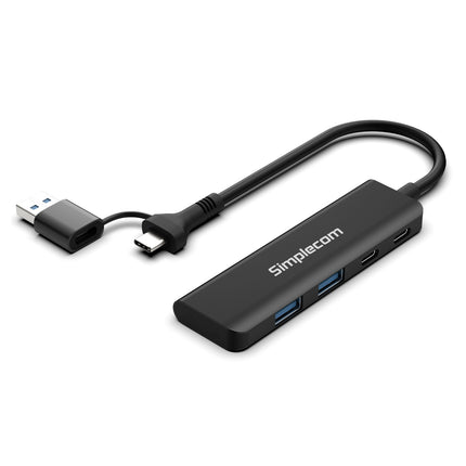 Simplecom CH385 SuperSpeed USB-A and USB-C 4-Port Combo Hub USB 3.2 Gen 1 (2x USB-A and 2x USB-C Ports) 3