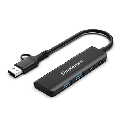 Simplecom CH385 SuperSpeed USB-A and USB-C 4-Port Combo Hub USB 3.2 Gen 1 (2x USB-A and 2x USB-C Ports) 4