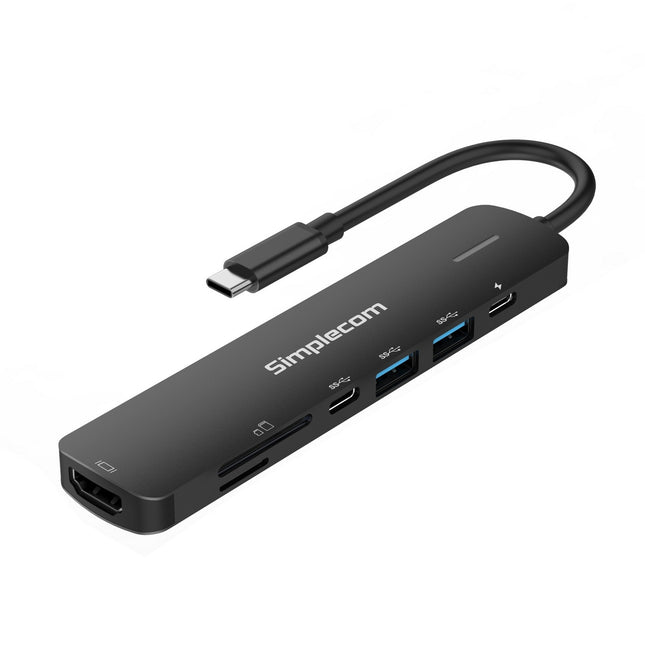 Simplecom CHT570 USB-C SuperSpeed 7-in-1 Multiport Hub Adapter HDMI 2.0 Docking Station 2