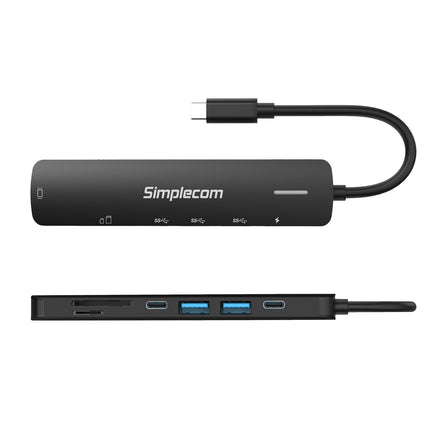 Simplecom CHT570 USB-C SuperSpeed 7-in-1 Multiport Hub Adapter HDMI 2.0 Docking Station 3