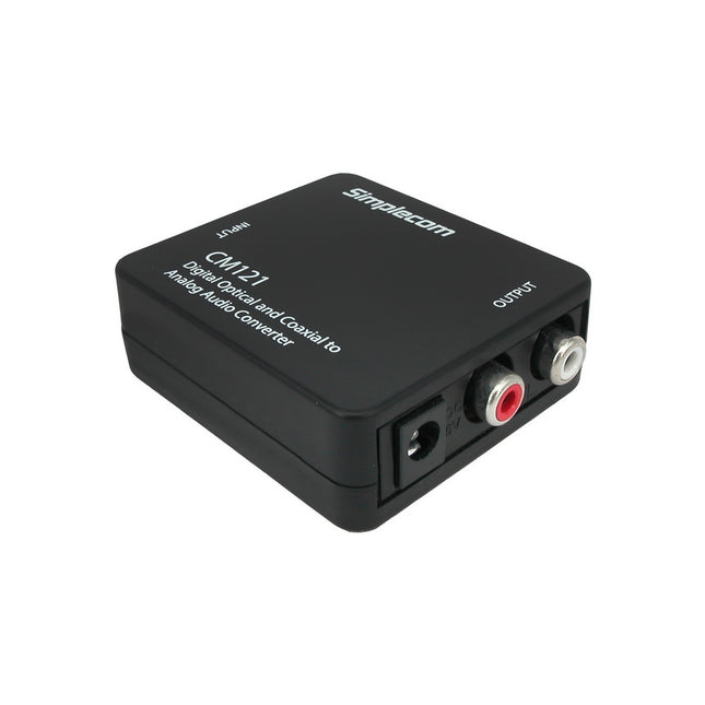 Simplecom CM121 Digital Optical Toslink and Coaxial to Analog RCA Audio Converter 2