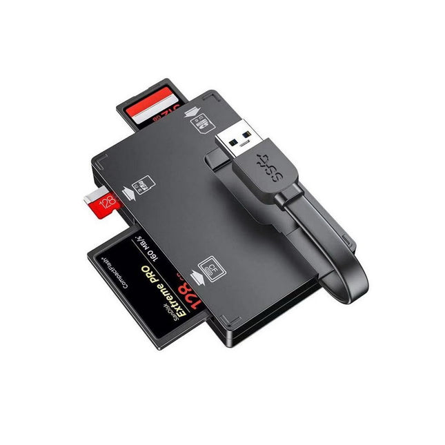 Simplecom CR309 3-Slot SuperSpeed USB 3.0 Card Reader with Card Storage Case 2