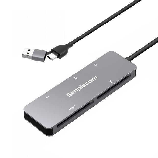 Simplecom CR407 5-Slot SuperSpeed USB 3.0 and USB-C to CFast/CF/XD/SD/MicroSD Card Reader 2