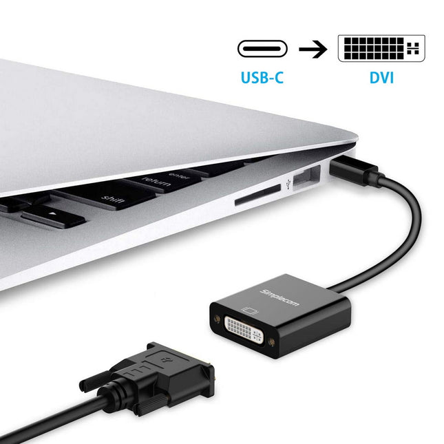Simplecom DA103 USB-C to DVI Adapter Full HD 1080p 2