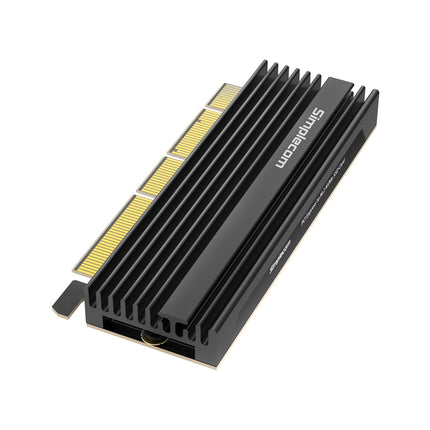 Simplecom EC415B NVMe M.2 SSD to PCIe x4 x8 x16 Expansion Card with Aluminium Heat Sink Black 2