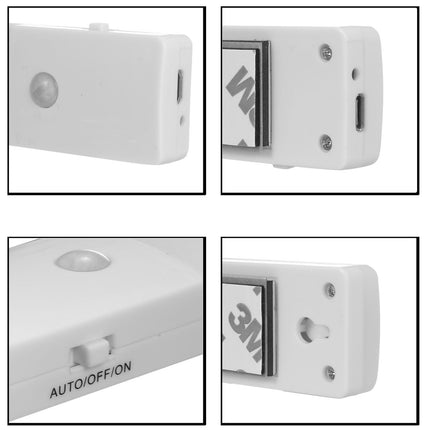 EL608 Rechargeable Infrared Motion Sensor Wall LED Night Light Torch (Cool White) 5
