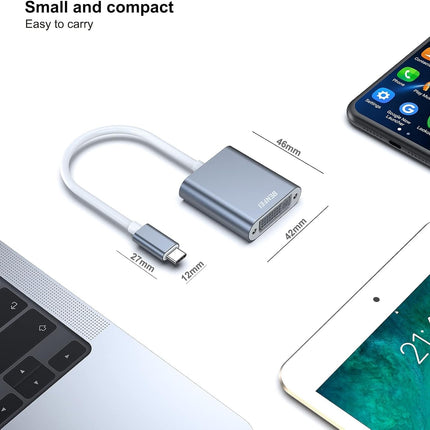 BENFEI 000164GY USB C to DVI Adapter [Thunderbolt 3/4 Compatible] 4