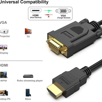 BENFEI HDMI to VGA Male to Male1.8M Cable 6