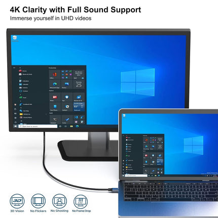 BENFEI 207GY-3F USB-C to DP 0.9m 8K@60Hz Thunderbolt 3 2