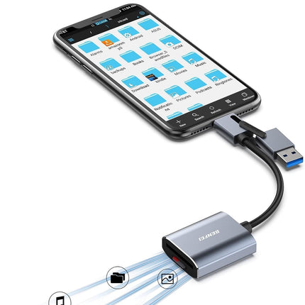 BENFEI USB Type-C/Type-A to SD TF Card Reader 5