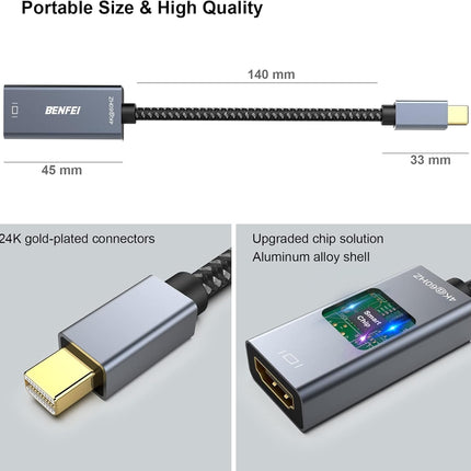 BENFEI Mini DP to HDMI Adapter (Thunderbolt Compatible) 6