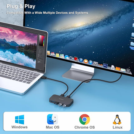 BENFEI 4-port USB 3.0 Switch 5
