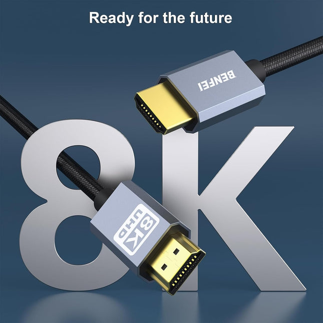 BENFEI 8K HDMI to HDMI Cable, Nylon Braided 1.8m 2