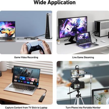 BENFEI Video/Audio Capture Card Supporting Full HD 1080P 3