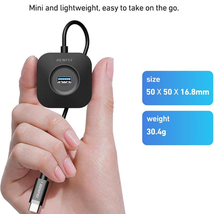 BENFEI 371BK USB-C 4-port USB 3.0 Hub 7