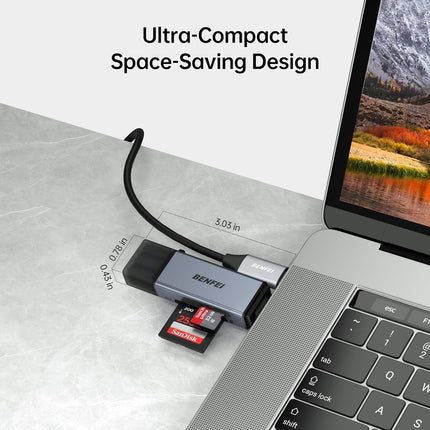 BENFEI SD Card Reader, USB C to SD Micro SD Card Memory Card  Adapter 5