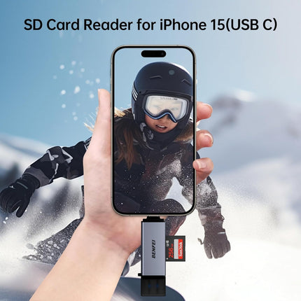 BENFEI SD Card Reader, USB C to SD Micro SD Card Memory Card  Adapter 7
