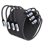 BENFEI 000382GY-4P USB C Fast Charging 60W Cable, 4-Pack(3.3ft/1M x 2 + /6.6ft/2M x 2) Nylon Braided Cable for I-phone 15/16/17 and Samsung / Google phone.