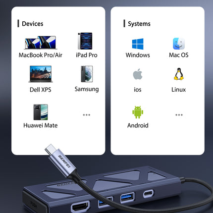 BENFEI 000389GY M.2 NVMe Enclosure with USB-C Hub 7