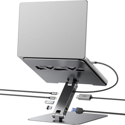 BENFEI 398GY TYPE-C 6-in-1 HDMI+USB-C(10G)+RJ45+2xUSB-A(10G)+PD