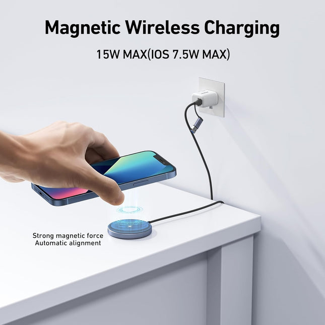 BENFEI 000401GY Magnetic Wireless Charger 15W Compatible with MagSafe Charger 2